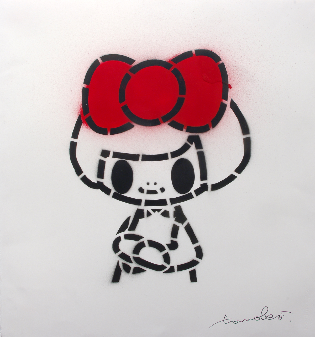 GIOCONDA 2016 STENCIL ON PAPER